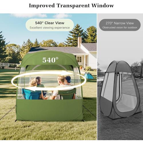 Sports Tent, Instant Weather Proof Clear View Bubble Tent with Carry Bag, Portable & Foldable Pop Up Tents Shelter for Watching Sports Events, Camping, Fishing