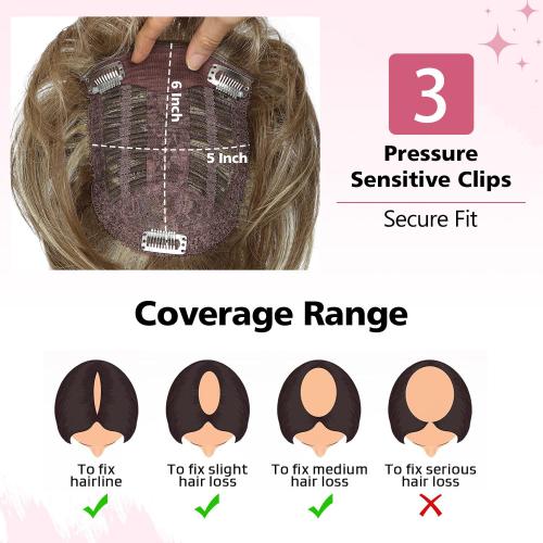 UDU Short Pixie Cut Hair Topper for Women Toppers for Women with Thinning Hair, Soft, Lightweight, and Easy to Apply for a Chic Look