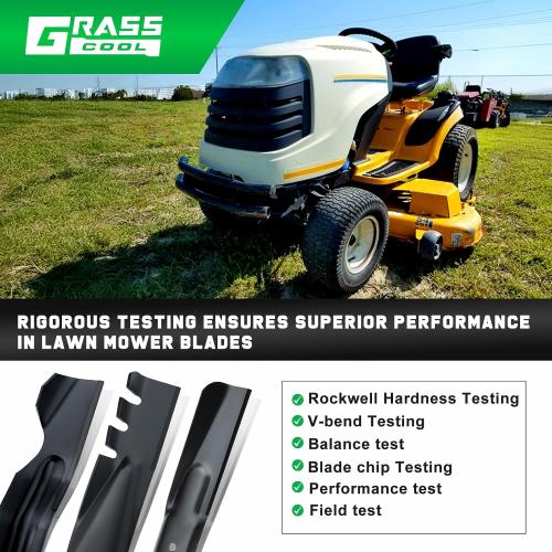 54 Inch Mower Blades 40MnB for MTD Cub Cadet 742-0677 942-0677 RZT54 RZT-S54 SLT1554 GT1554 LGT1054 GT1054 GTX1054 T310 54''Deck Lawn Mower (Toothed Mulching)