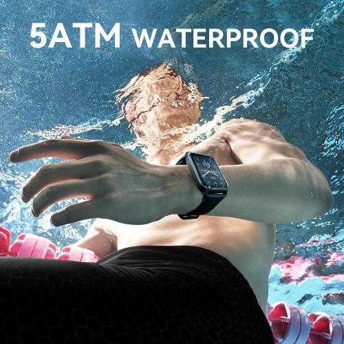 Smart Watch for Men(Answer/Make Call),Alexa Built-in,1.8Fitness Tracker with Heart Rate Sleep SpO2 Monitor,100 Sport Mode,5ATM Waterproof,Activity Trackers and Smartwatches for iOS and Android Phones