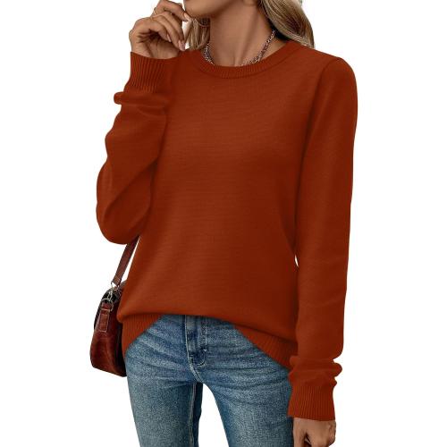 WIHOLL Sweaters for Women Lightweight Pullover Tops Long Sleeve Shirts Crewneck Fashion Clothing Fall Outfits 2026 size XL