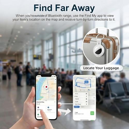 4 Pack Smart Tracker Tags MFi Certified Item Finder Apple Find My iOS Only