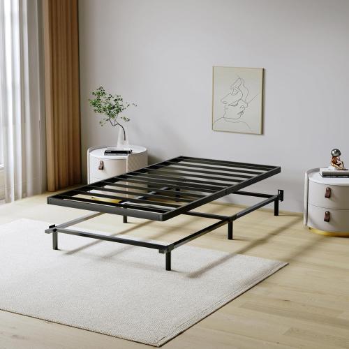 Twin Box Spring 2 Inch Low Profile Bunkie Board Bed Slat Replacement, Twin Size Box Spring, Mattress Surpoort Base, Noise Free, Easy Assembly