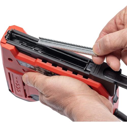 Arrow ET501F Corded 5-in-1 Professional Electric Staple and Nail Gun, Wire Stapler, and Brad Nailer for Upholstery, Framing, Insulation, Crafts, Fencing, and Cable, Black/Red