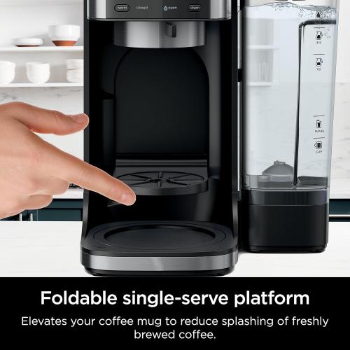 Ninja | Drip Coffee Maker | DualBrew Pro Hot & Iced Coffee Machine | Use with K-Cup Coffee Pods | 3 Brew Styles (Classic, Rich, & Iced) | 60oz Removable Reservoir & Dishwasher Safe | Black | CFP101