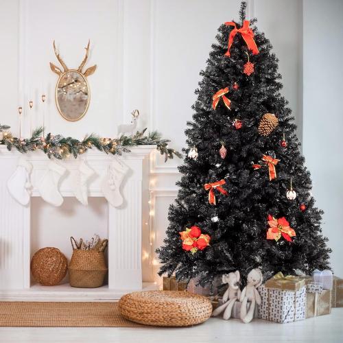 7.5 Black Artificial Christmas Tree, Classic