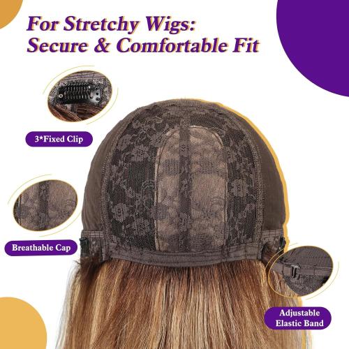 Curly Bob Wig with Bangs Short Wavy Ash Blonde Wigs for Women Lob Haircut Synthetic Heat Resistant Bob Wigs 14IN…