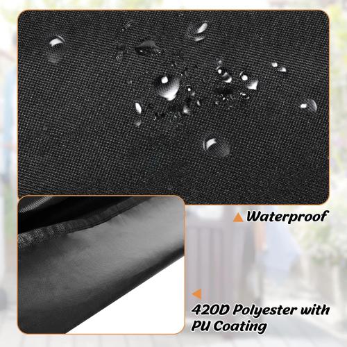 Patio Cooler Cart Cover,Fits for Most 80-100 Quart Rolling Cooler Cart,Waterproof Patio Ice Chest Protective Covers for Outdoor Bar Cart