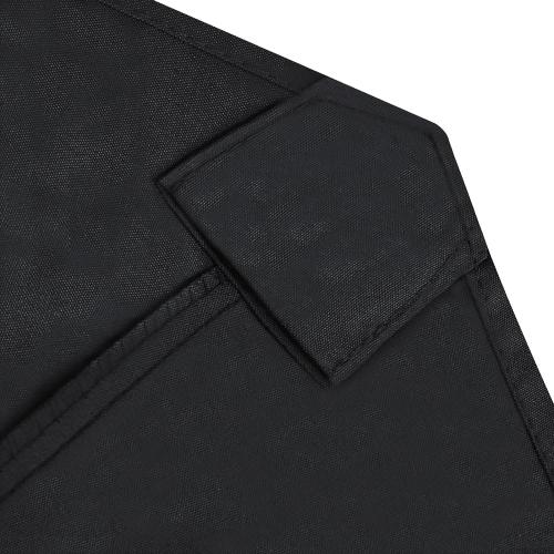 EliteShade USA 9FT Patio Umbrella Replacement Covers 8 Ribs Market Umbrella Canopy Cover (CANOPY ONLY) (Black)