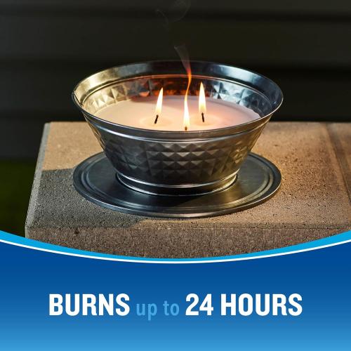 Cutter Outdoor Scented Candle Citronella and Mint Scent Brings Glow and Ambiance to Your Outdoor Space, 20 Ounces