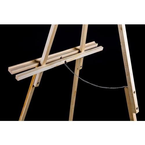 Wood Easel for Wedding or Any Event's Framed Picture Display  l Events Flower Display l Wood Easel Floral (Natural)