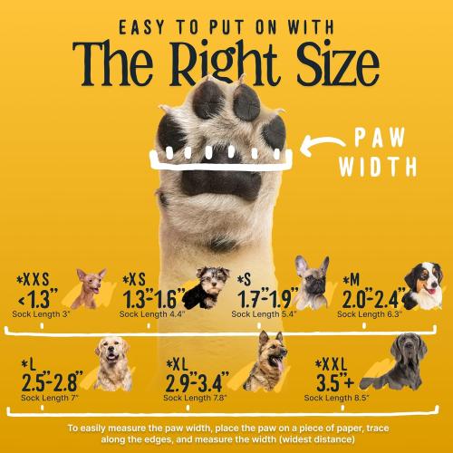 DOK TigerToes Premium Non-Slip Dog Socks for Hardwood Floors - Extra-Thick Grip That Works Even When Twisted - Prevents Licking, Slipping, and Great for Dog Paw Protection (Breezy Blue, Medium)