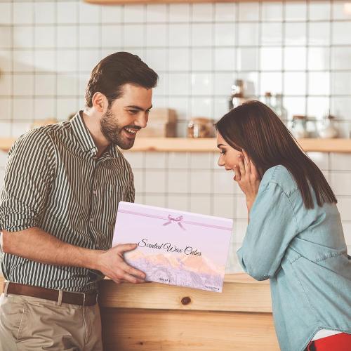 STRN Wax Melts Natural Soy Wax Cubes with Essential Oils - Long Lasting Strong Fragrance Tarts for Warmer, Home, Spa, Gift Use - 4 x 2.5oz Aromatherapy Wax Melts Variety Pack