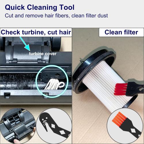 Portek Turbo Brush Head for 1-1/4 1-3/8(35mm) Vacuum Cleaners, Turbohead Floor Nozzle Vacuum Attachment Ideal to Remove Pet Hair from Low to Med Pile Carpets Area Rugs Hard Floors