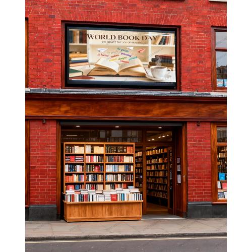 XSGD P3 Programmable Led Sign Outdoor LED Sign for Business, IP65 Waterproof Scrolling Digital Signage Displays, RGB Full Color LED Screen, Custom Images and Video for Business Adversting 40''x17''