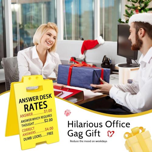 Employee Appreciation Gifts Funny Office Cubicle Decor Answer Desk Rates Desk Sign Team Office Gag Gifts for Coworker Teammate Employee Boss Manager