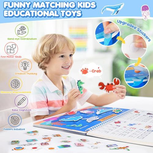 URMYWO My Preschool Busy Book for Toddlers 3-5, 36 Learning Activities