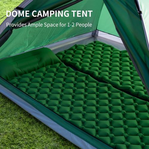 Color Green 1/2/4/5/6 Person Dome Tents for Camping, Lightweight Portable Backpacking Tent, Small Easy Set Up Outdoor Waterproof Camping Hiking Tent for Adults