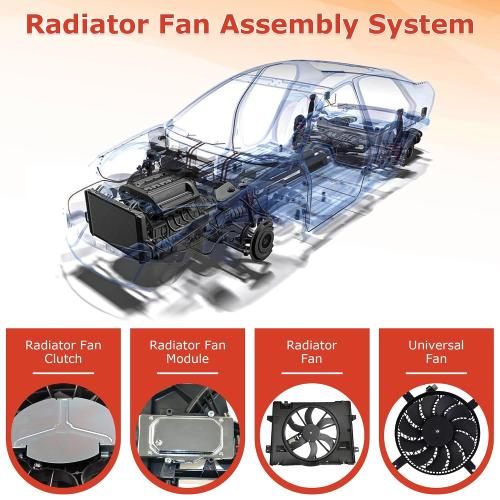 Black PartsFlow Radiator Cooling Fan Assembly for 2012-2013 Volkswagen Beetle/Passat for 2010-2013 Volkswagen Golf for 2006-2009 Volkswagen Rabbit for 2005-2013 Volkswagen Jetta 620-843