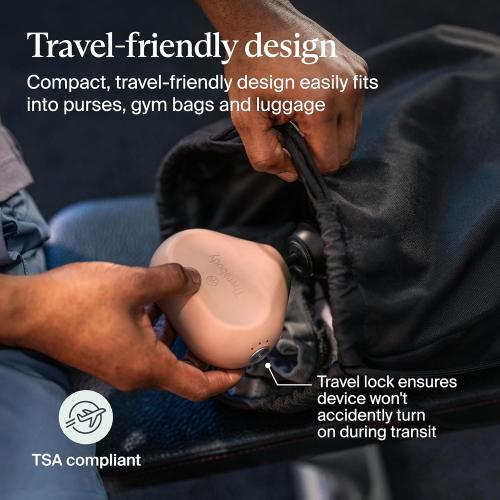.TheraGun Mini (3rd Generation) by Therabody – Ultra-Portable Massage Gun and Travel Essential for Fast, Effective Pain and Tension Relief Anywhere (Desert Rose)