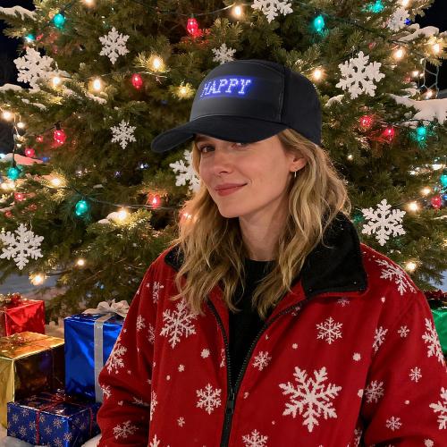 Smart LED Hat,  Screen Baseball Cap for Men Women | EVA Film Display, APP Controlled, USB Rechargeable, , for Party Concert Halloween Christmas Festival