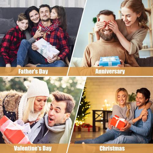 Fathers Day Anniversary Birthday Gifts for Men Him Dad Husband, White Elephant Gifts for Adults, Whiskey Glasses Set of 2 with Chilling Rocks, Bourbon Whiskey Stones Gifts for Men Wooden Box