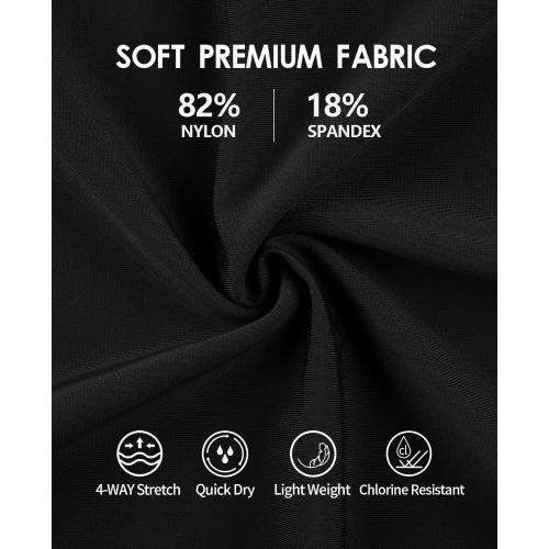 Size L beautyin Women's Boyleg One Piece Swimsuit Racerback Athletic Bathing Suit