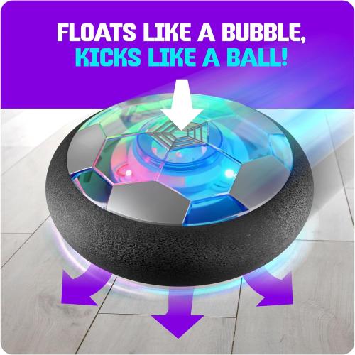 Ninja Blast Hover Soccer Light-Up Ball, Birthday Gift for Boys, Indoor Toy Games, Kids Gifts for Age 5, 6, 7, 8, 9, 10, 11, 12 Years Old, Boy Toys for Age 3 Years and Up.