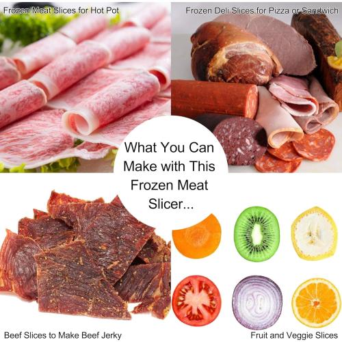 Manual Frozen Meat Slicer, befen Upgraded Stainless Steel Meat Cutter Beef Mutton Roll for Hot Pot KBBQ Food Slicer Slicing Machine for Home Cooking of Hot Pot Shabu Shabu BBQ