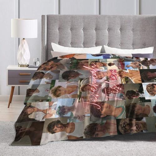 The Summer I Turned Pretty Jeremiah Fisher Blanket Flannel Throw Blankets Super Soft for All Seasons Plush bedsheet Blanket for Bedroom Bed Living Room Couch 50x40