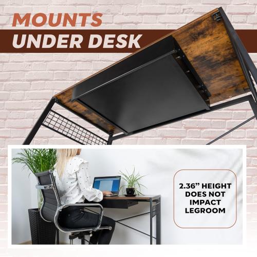 Large 23.6 Inch Under Desk Drawer Slide Out, Pencil Drawer, Undermount Desk Drawer, Under Counter Drawers, Attachable Desk Drawer, Drawer For Under Desk, Undermount Drawer, Under Desk Pull Out Drawer