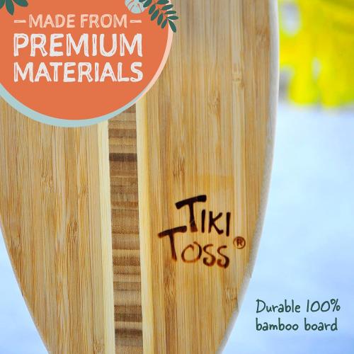 Tiki Toss Ring Toss Game for Adults - Hook and Ring Games with String and Hooks for Indoor/Outdoor Use, Man Cave Decor & Stuff, Gifts for Men/College - Standard or Deluxe 12.3 / Tiny 5