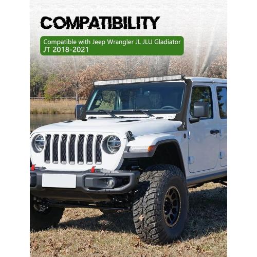 for JL 52 Inch Light Bar Mount Upper Windshield Frame Mounting Bracket Steel 52 Inch 300W Light Bar Mount Compatible with Jeep Wrangler JL & Gladiator JT 2018-2021, Black Powder Coated