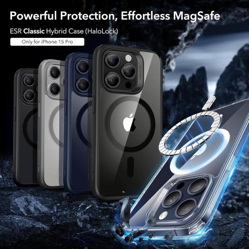 ESR for iPhone 15 Pro Max Case for MagSafe, Anti-Yellowing, Clear