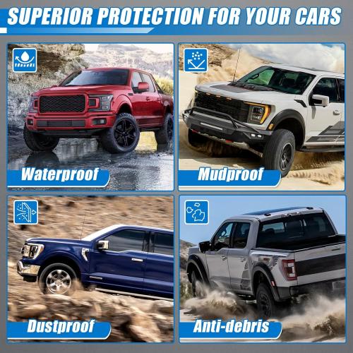 Manganese Full Skid Plate Compatible with 2015-2022 Ford F150 Transmission Skid Plate Splash Panel Shield（Not fit PowerBoost） (Transmission Skid Plate)