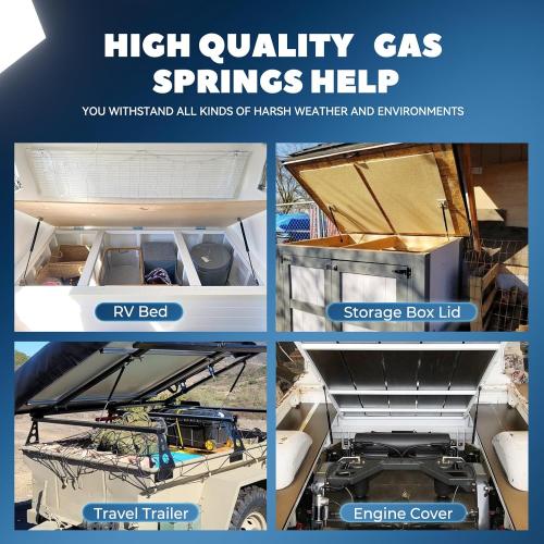 C16 08054 20 inch 100 Lbs Gas Struts, C16-08054 Tanning Bed Shocks, lgp8-200-80 Lift Support Spring for Camper Shell RV Door Tonneau Cover Truck Window