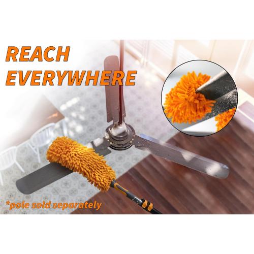 5-30 ft Long Telescopic Extension Pole // Multi-Purpose Extendable Pole with Universal Twist-on Metal Tip // Lightweight and Sturdy // Best Telescoping Pole for Painting, Dusting and Window Cleaning