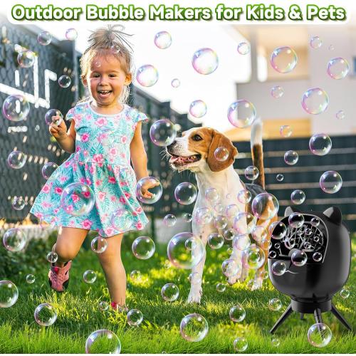 Automatic Bubble Machine Rechargeable for Parties: Portable Bubble Maker with 500ML Large Tank for Celebrations Outdoor Party Weddings Birthdays Family Fun - Perfect for Kids Toddlers