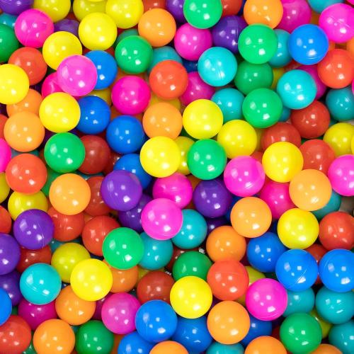 170 PCS Ball Pit Balls 2.1-2.2” Free Crush Proof Plastic Ball for Baby and Toddler -8 Bright Colors with Zip Storage Bag,Baby Pool Water Toys,Kiddie Pool