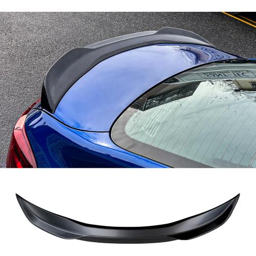 Glossy Black Spoiler Wing Compatible with 2019-2024 Kia Forte Sedan Rear Spoiler Trunk Rear Spoiler Wing Lip ABS Plastic for 2023 Forte Accessories (Glossy Black)