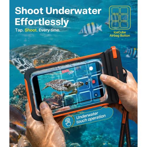 TORRAS IPX8 Waterproof Phone Pouch Floating, Underwater Screen Touchable