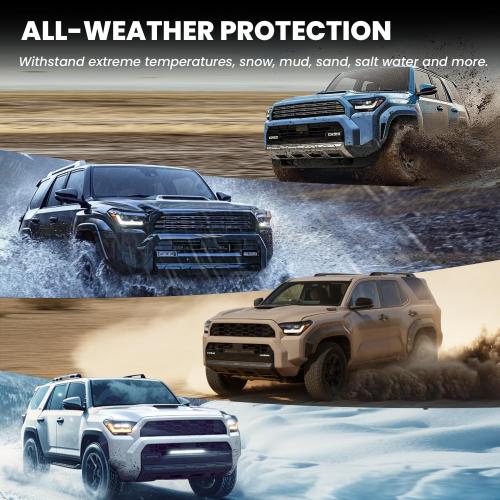 LASFIT Floor Mats for Toyota 4Runner 2025 2026 5 Seats(Not fit Hybrid) with Trunk mat&backrest mat, All Weather TPE Custom Fit Floor Liner for 4 Runner SR5/TRD/Limited 6th gen Front&Rear Car Mats