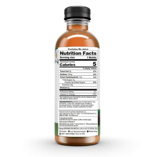 Bai Iced Tea, Socorro Sweet, Antioxidant Infused Supertea, Crafted with Real Tea (Black Tea, White Tea), 18 Fluid Ounce Bottles, 12 Count (Pack of 1)