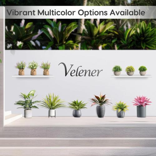 Velener Artificial Agave Plant Set, 28 Inch, Faux Aesthetic Plants for Home Decor, Realistic UV Resistant Fake Agave Plants Without Pot, Set of 2