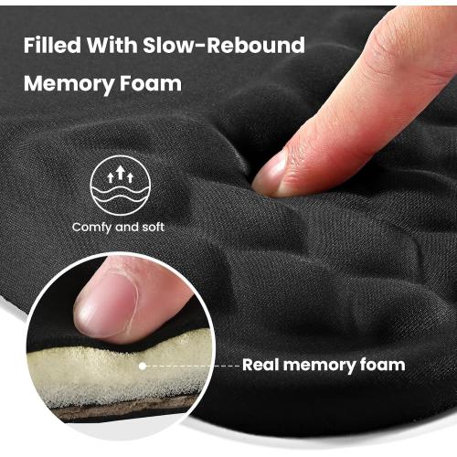 EooCoo Massage Ergonomic Mouse Pad with Dual-Slope Design Wrist Rest