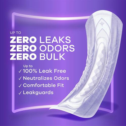 Always Discreet Adult Incontinence Pads for Women, Heavy Absorbency, Long Length, Postpartum Pads, 32 Count x 2 Packs (64 Count Total) (Packaging May Vary)