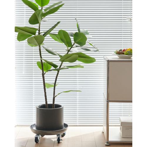 Choclaif Plant Caddy with Wheels,3 Pack Silver Heavy Duty Plant Stand with Universal Wheels,Round Pot Trolley for Indoor Outdoor 16inch