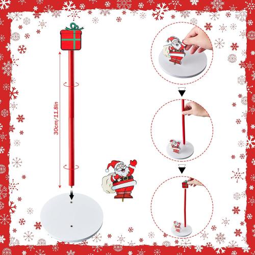 Namalu Christmas Santa Claus Paper Towel Holder with Round Base Rustic Christmas Decor for Kitchen and Bathroom Fun Paper Towel Holder Kitchen Paper Towel Dispenser for Countertop Women Toilet