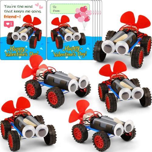 5 Pack STEM Science Kit, Kids Bulk STEM Gifts for Students from Teachers, Class Valentine Sets Crafts Activities School Classroom Boys Car Building Kits 1st 2nd 3rd 4th 5th Grade Gift Cards