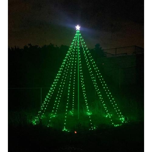 Service First Dreamlight V4 Flagpole Christmas Tree LED Light Kit for use with 20FT to 30FT flagpoles